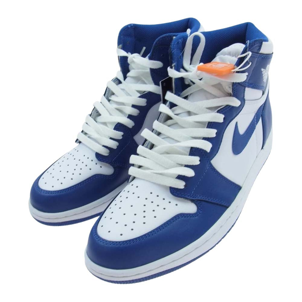 NIKE AIR JORDAN ナイキ ジョーダン 555088-127 1 RETRO HIGH OG STORM BLUE レトロ ハイ ストームブルー スニーカー ブルー系 ホワイト系 28.5cm【新古品】【未使用】【中古】
