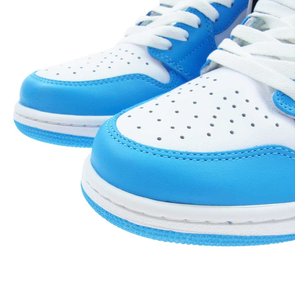 NIKE AIR JORDAN ナイキ ジョーダン 555088-117 1 RETRO HIGH OG UNC レトロ ハイ ノースカロライナ スニーカー ライトブルー系 ホワイト系 28.5cm【新古品】【未使用】【中古】