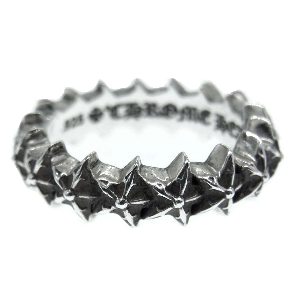 CHROME HEARTS クロムハーツ（原本無） TINY 5PT STAR BAND タイニー 5ポイント スター バンド シルバー リング シルバー系 16号【中古】