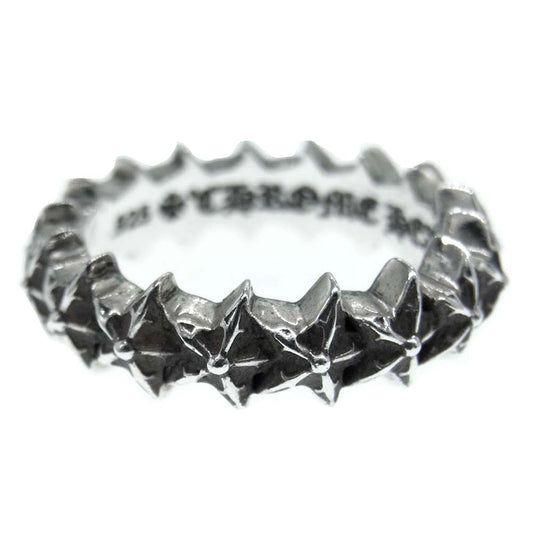 CHROME HEARTS クロムハーツ（原本無） TINY 5PT STAR BAND タイニー 5ポイント スター バンド シルバー リング シルバー系 16号【中古】