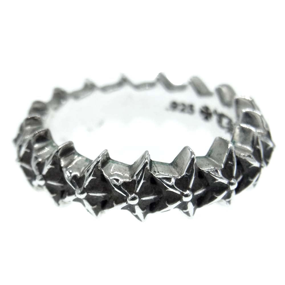 CHROME HEARTS クロムハーツ（原本無） TINY 5PT STAR BAND タイニー 5ポイント スター バンド シルバー リング シルバー系 16号【中古】