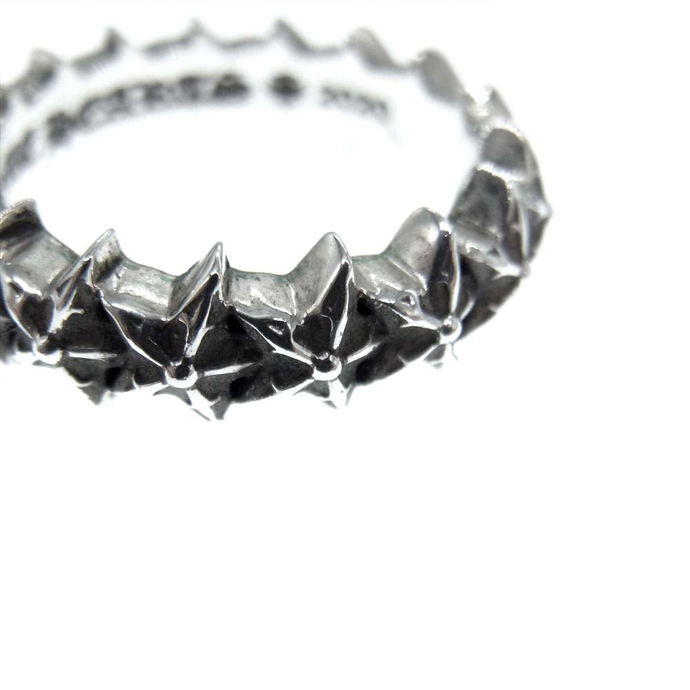 CHROME HEARTS クロムハーツ（原本無） TINY 5PT STAR BAND タイニー 5ポイント スター バンド シルバー リング シルバー系 16号【中古】