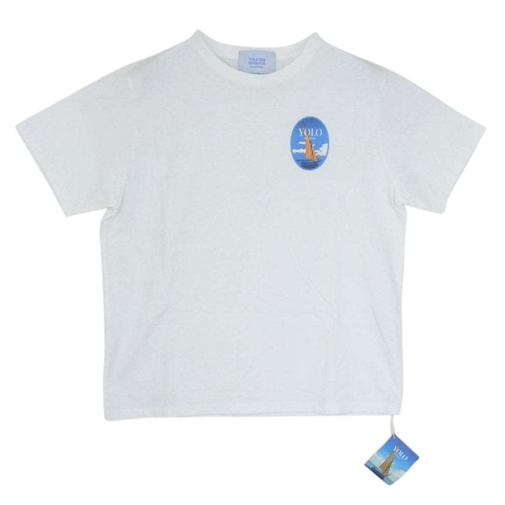 Ron Herman ロンハーマン 3310900524 YOLANDA EDWARDS YOLO JOUNAL プリント Tシャツ ホワイト系 サイズ表記無【新古品】【未使用】【中古】