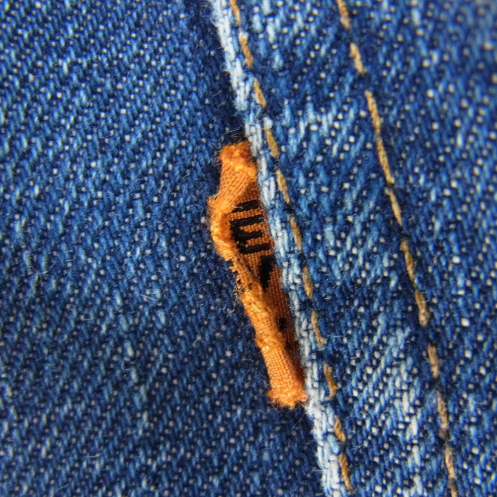 Levi's リーバイス ヴィンテージ オリジナル 606 BIG E 刻印34 TALON42 裾チェーンステッチ オレンジタブ オリジナル デニム パンツ インディゴブルー系 サイズ表記無【中古】