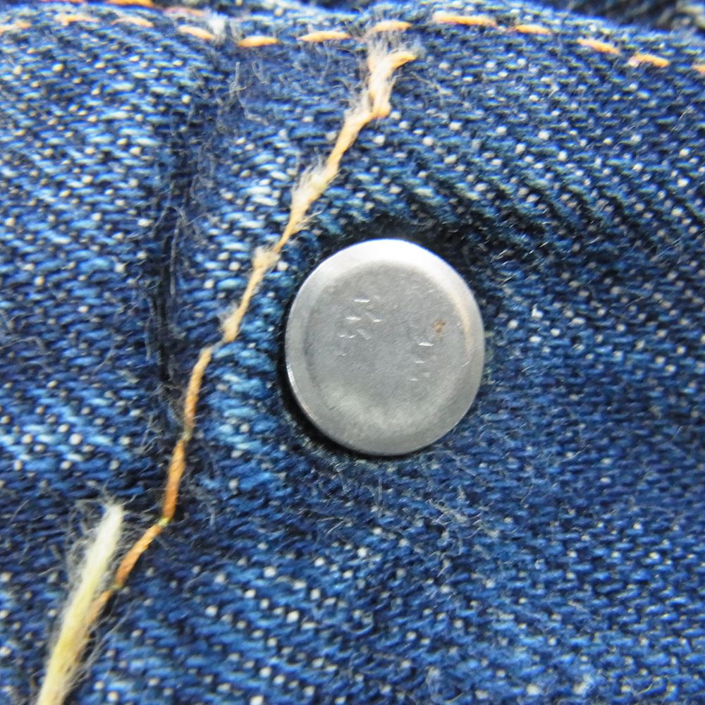 Levi's リーバイス ヴィンテージ オリジナル 503B XX ボーイズ 刻印ツメ 足長R Vステッチ オリジナル デニム パンツ インディゴブルー系 サイズ表記無【中古】