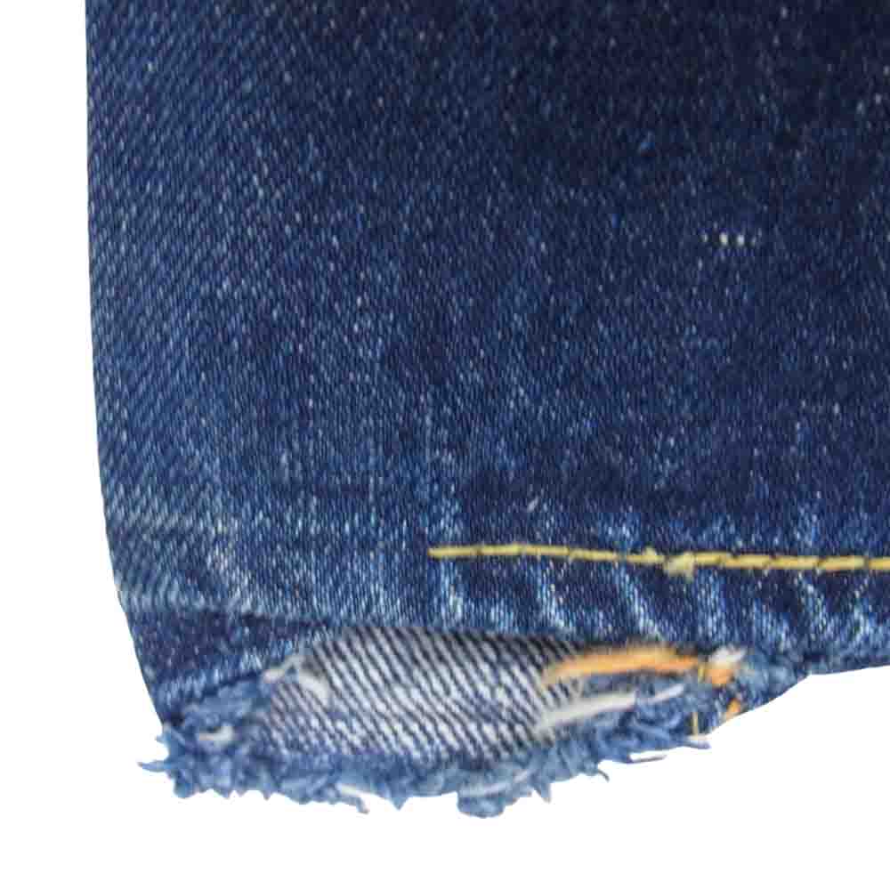 Levi's リーバイス ヴィンテージ オリジナル 503B XX ボーイズ 刻印ツメ 足長R Vステッチ オリジナル デニム パンツ インディゴブルー系 サイズ表記無【中古】