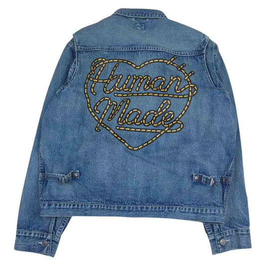 HUMAN MADE ヒューマンメイド 23SS HM25JK022 Storm Cowboy Denim Jacket Type1968 Indigo ストーム カウボーイ デニム ジャケット インディゴ インディゴブルー系 XL【美品】【中古】