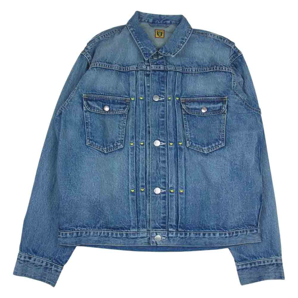 HUMAN MADE ヒューマンメイド 23SS HM25JK022 Storm Cowboy Denim Jacket Type1968 Indigo ストーム カウボーイ デニム ジャケット インディゴ インディゴブルー系 XL【美品】【中古】