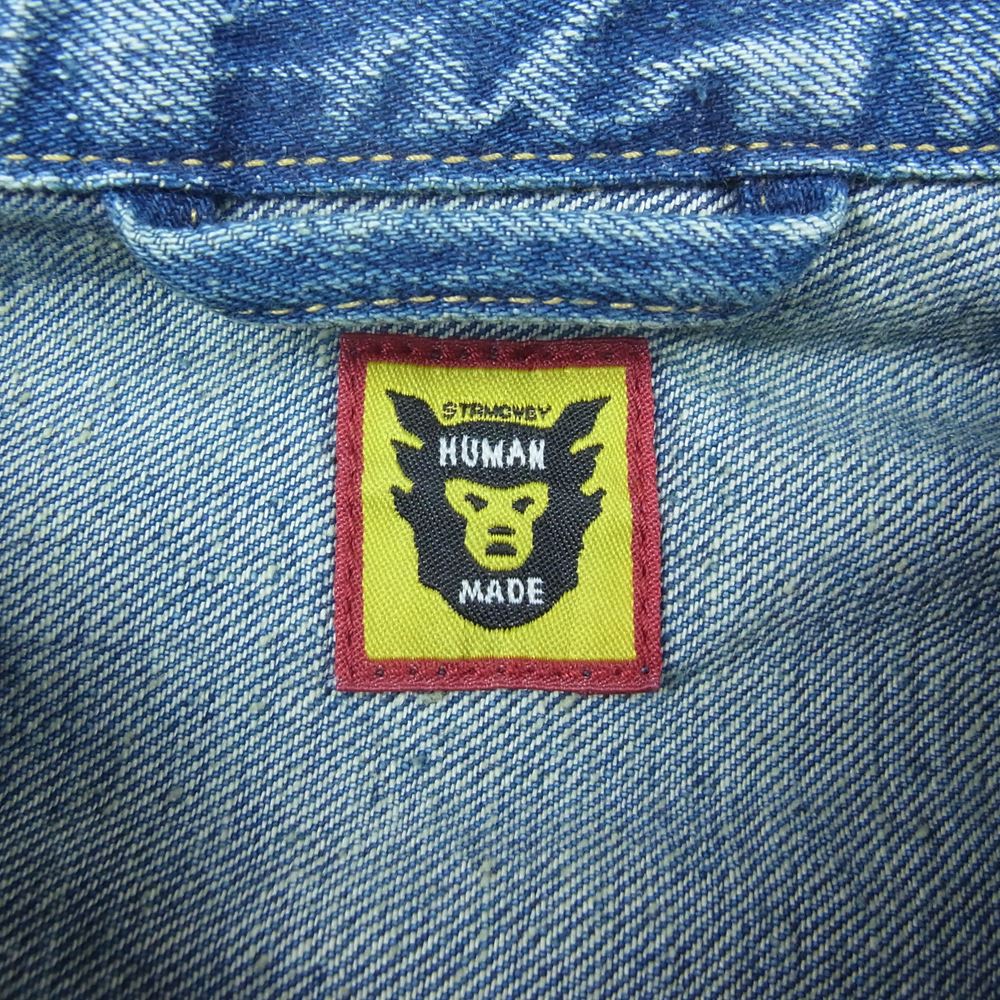 HUMAN MADE ヒューマンメイド 23SS HM25JK022 Storm Cowboy Denim Jacket Type1968 Indigo ストーム カウボーイ デニム ジャケット インディゴ インディゴブルー系 XL【美品】【中古】