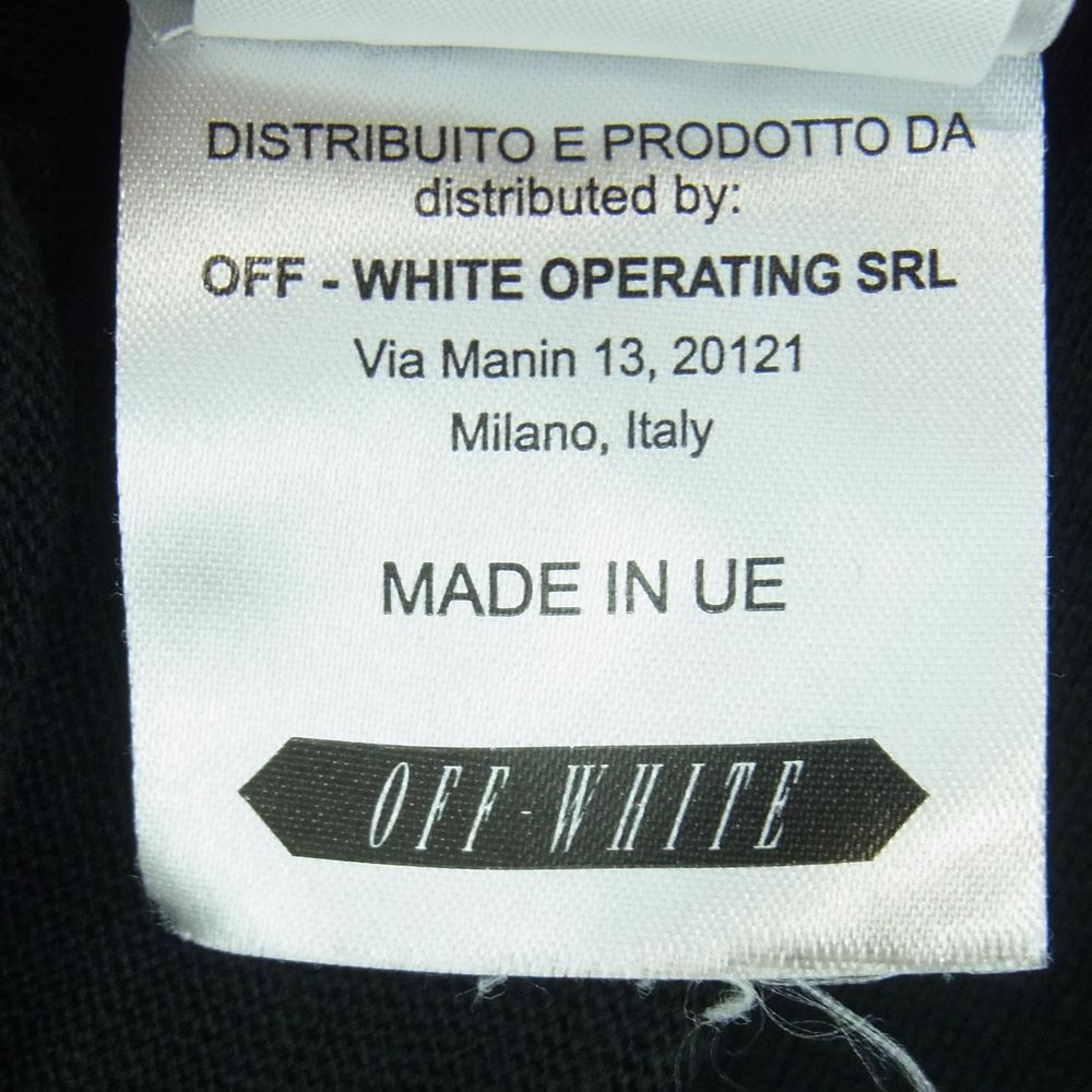 OFF-WHITE オフホワイト OMAA002S160010141019 ORANGE BOX T-SHIRT WHITE re-cuts オレンジボックスロゴ ダイアゴナル 半袖 Tシャツ ブラック系 M【中古】