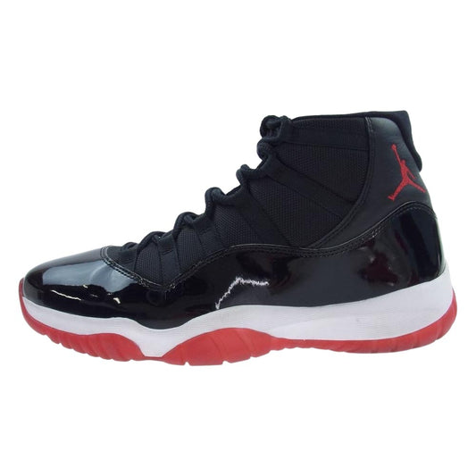 NIKE AIR JORDAN ナイキ ジョーダン 378037-061  11 RETRO Bred レトロ ブレッド  スニーカー ブラック系 28.5cm【中古】