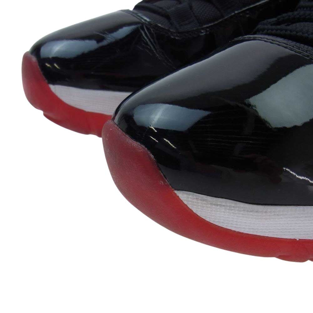 NIKE AIR JORDAN ナイキ ジョーダン 378037-061  11 RETRO Bred レトロ ブレッド  スニーカー ブラック系 28.5cm【中古】