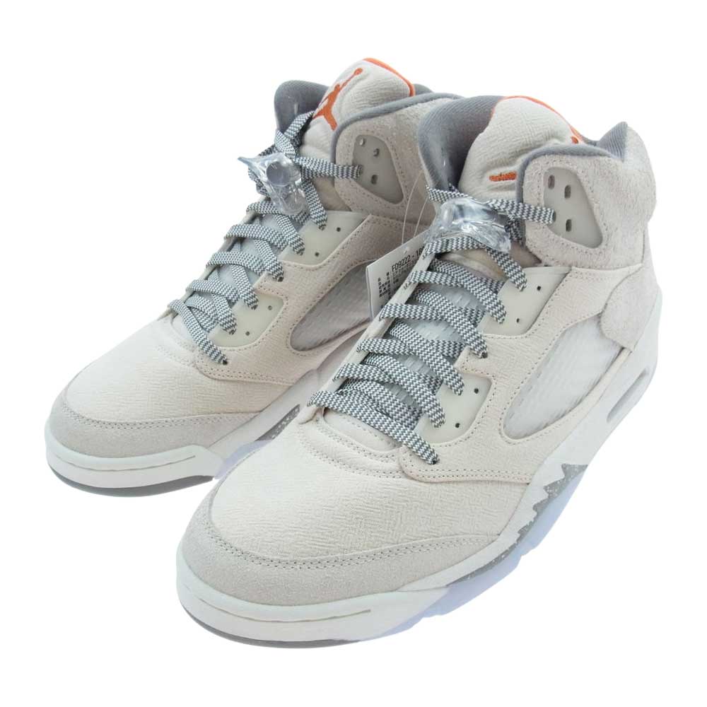 NIKE AIR JORDAN ナイキ ジョーダン FD9222-180 Air Jordan 5 Retro SE Craft エア ジョーダン レトロ クラフト スニーカー オフホワイト系 30cm【新古品】【未使用】【中古】