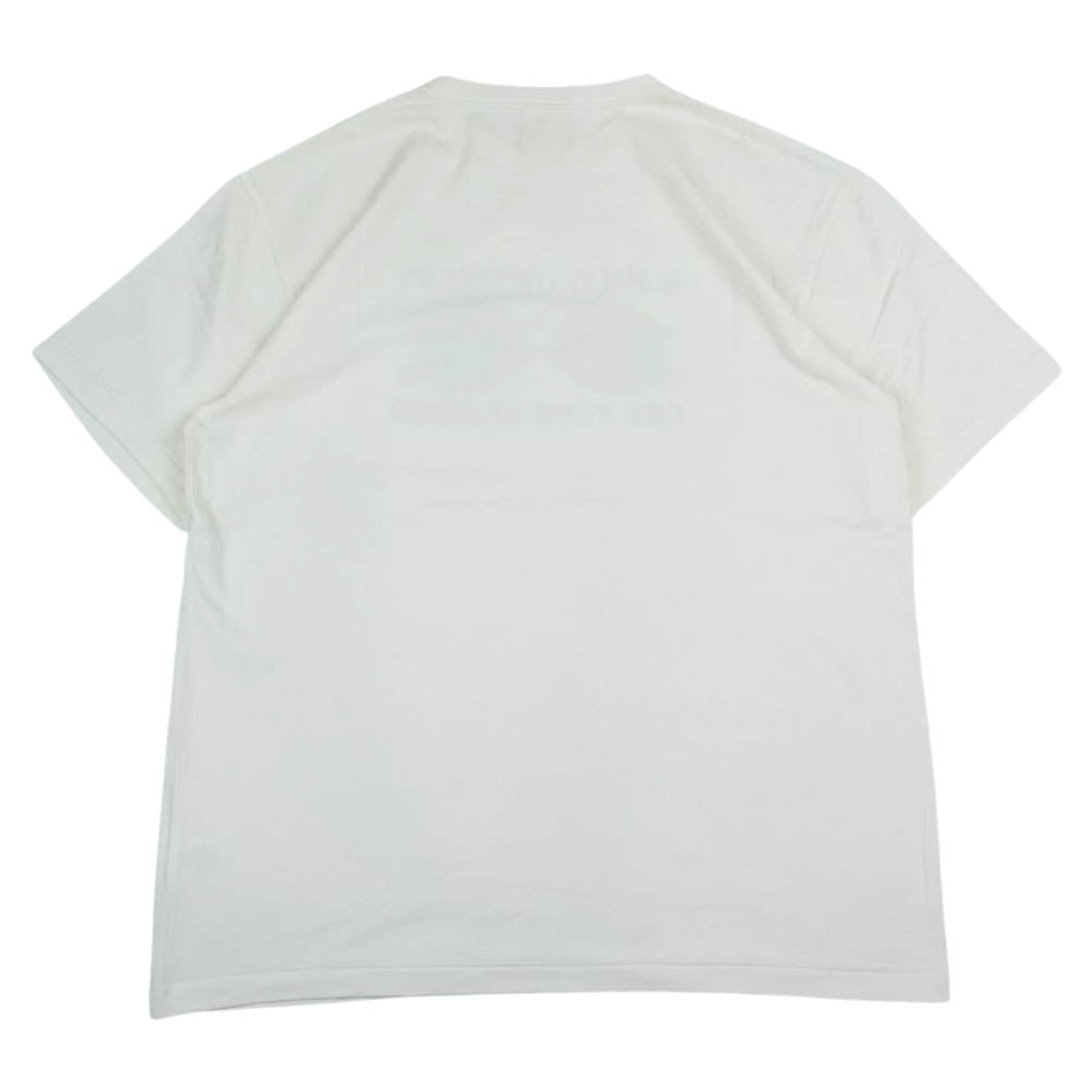 GLADHAND & Co. グラッドハンド GH OPTICIAN GET YOUR GLASSES サングラスプリント 半袖 クルーネック Tシャツ ホワイト系 XL【中古】