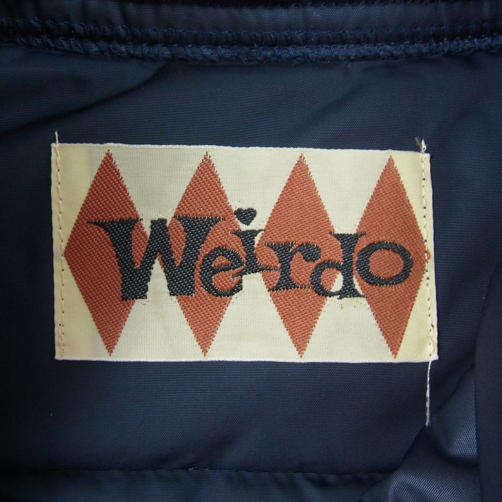 WEIRDO ウィアード WRD-12-AW-04 ワッペン ダウン ベスト ネイビー系 M【中古】
