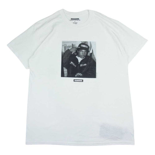 NEIGHBORHOOD ネイバーフッド × NWA IMAGE CLUB LIMITED ICE CUBE TEE アイス キューブ ギャングスタ シーティー ホワイト  ホワイト系 L【美品】【中古】