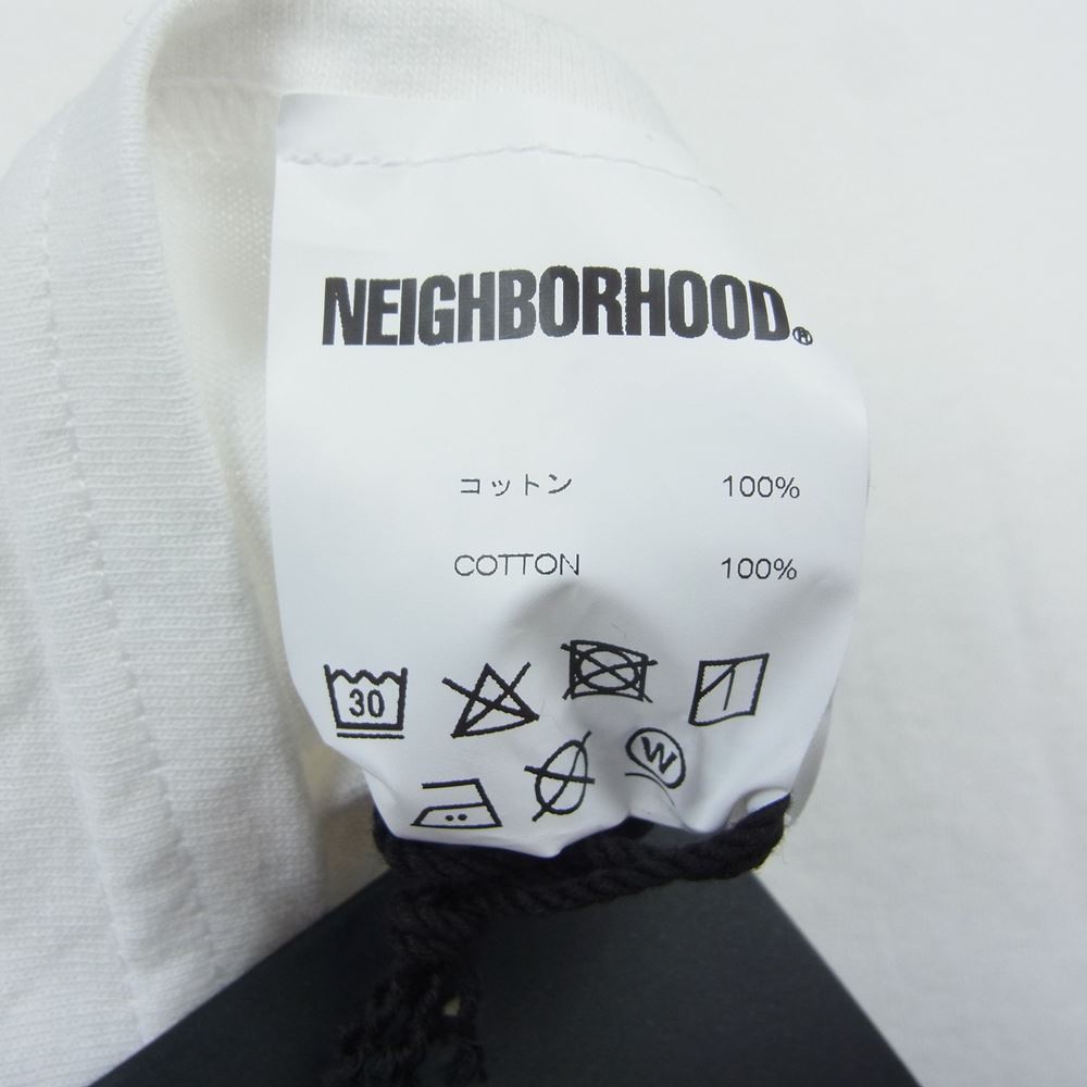 NEIGHBORHOOD ネイバーフッド × NWA IMAGE CLUB LIMITED ICE CUBE TEE アイス キューブ ギャングスタ シーティー ホワイト  ホワイト系 L【美品】【中古】