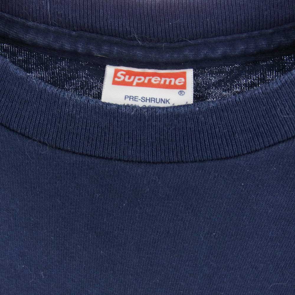 Supreme シュプリーム 09SS Isaac Hayes アイザック ヘイズ プリント 半袖 Tシャツ ネイビー系 L【中古】