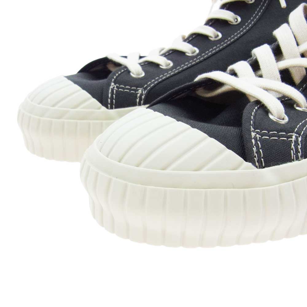 WEIRDO ウィアード KRAZY FEET クレイジーフィート ハイカット キャンバス スニーカー ブラック系 9.5（27.5cm）【極上美品】【中古】