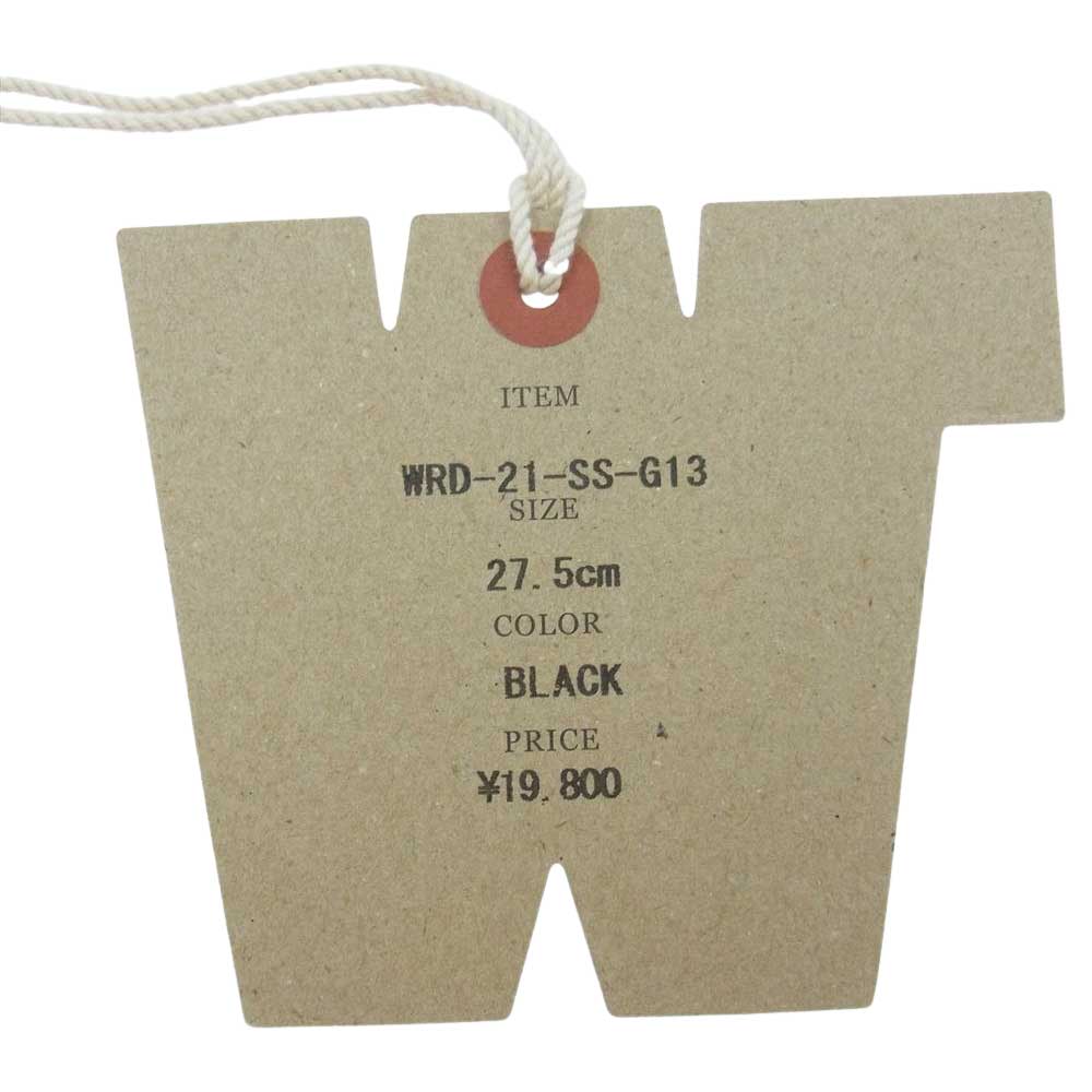 WEIRDO ウィアード KRAZY FEET クレイジーフィート ハイカット キャンバス スニーカー ブラック系 9.5（27.5cm）【極上美品】【中古】