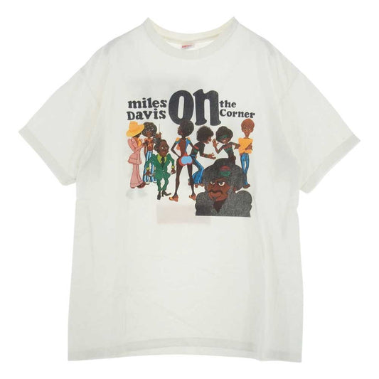 Supreme シュプリーム 08AW Miles Davis on the corner tee マイルズ デイビス オン ザ コーナー 半袖 Tシャツ ホワイト系 L【中古】