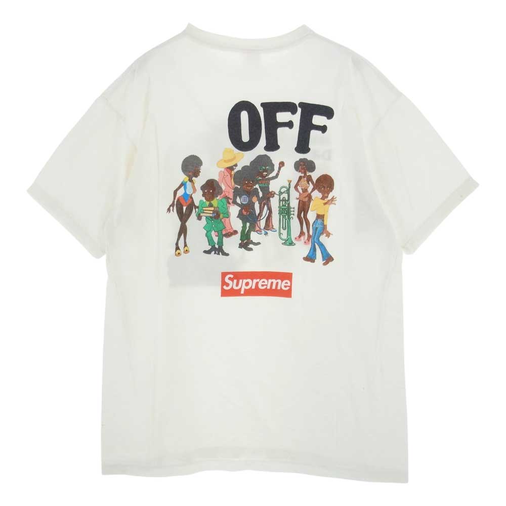Supreme シュプリーム 08AW Miles Davis on the corner tee マイルズ デイビス オン ザ コーナー 半袖 Tシャツ ホワイト系 L【中古】