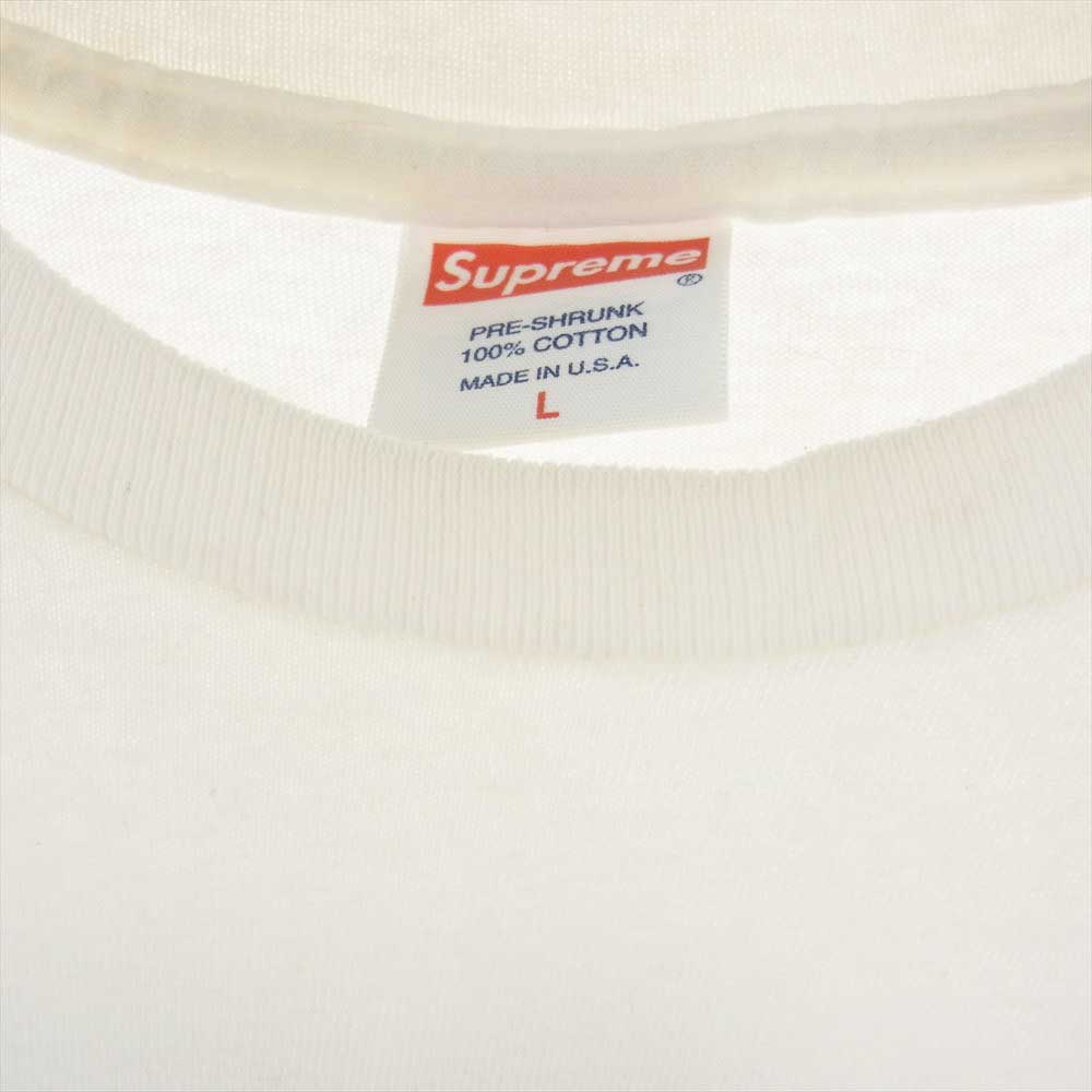 Supreme シュプリーム 08AW Miles Davis on the corner tee マイルズ デイビス オン ザ コーナー 半袖 Tシャツ ホワイト系 L【中古】