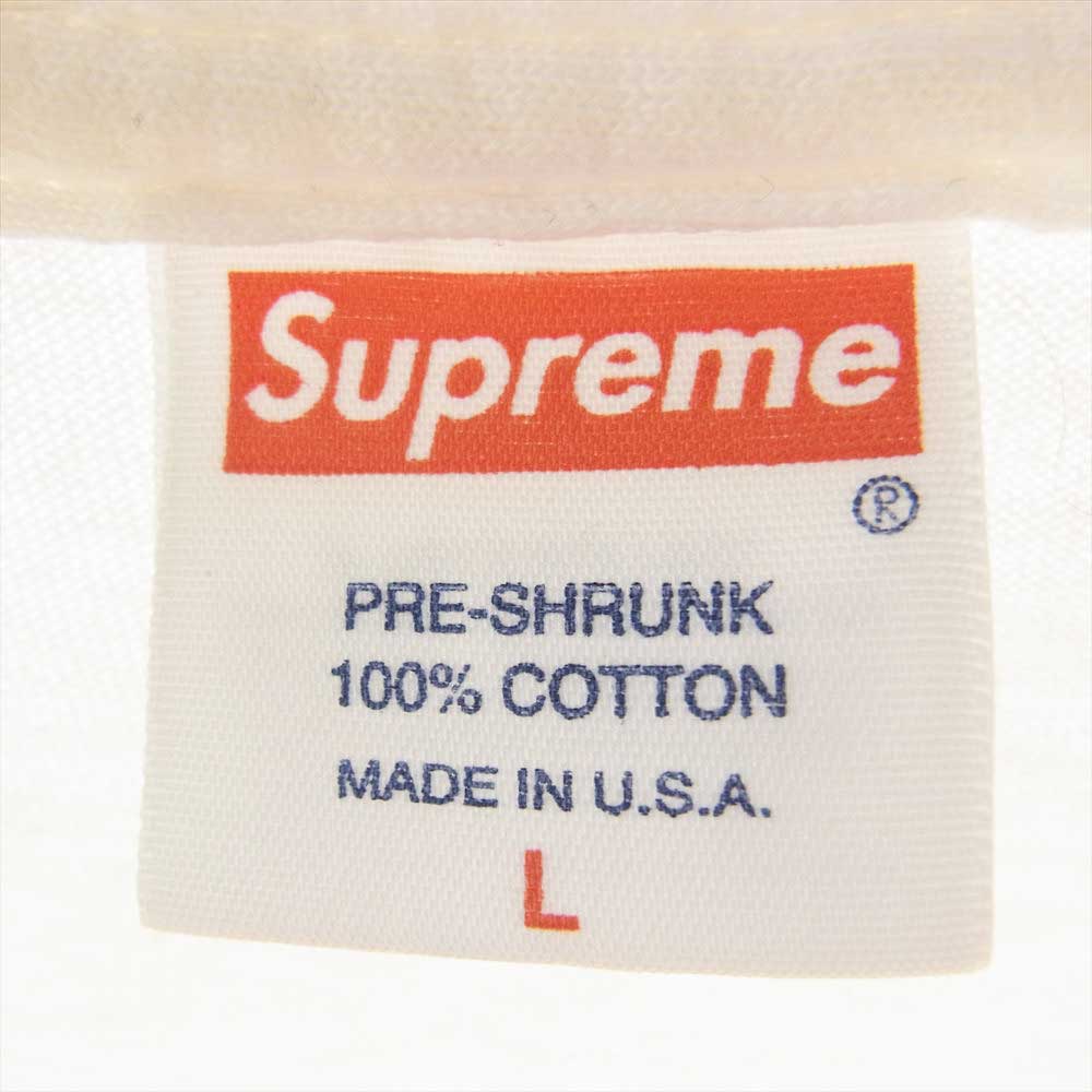 Supreme シュプリーム 08AW Miles Davis on the corner tee マイルズ デイビス オン ザ コーナー 半袖 Tシャツ ホワイト系 L【中古】