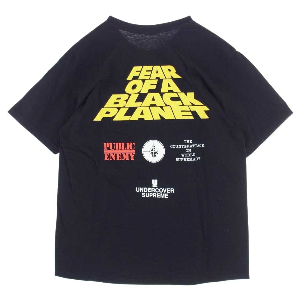 Supreme シュプリーム 18SS × UNDERCOVER アンダーカバー Public Enemy White House Tee パブリック エネミー ホワイト ハウス 半袖 Tシャツ ブラック系 L【中古】
