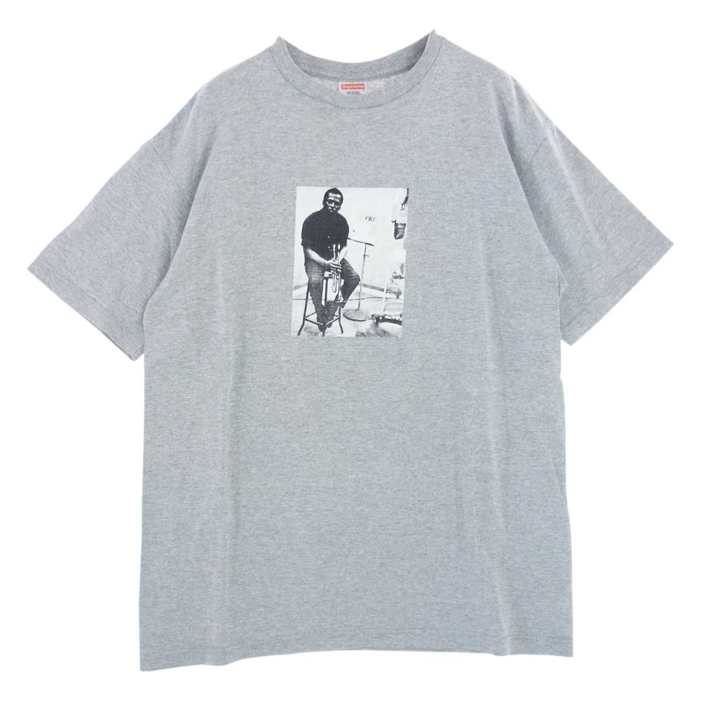 Supreme シュプリーム 08AW × Miles Davis Kind Of Blue マイルス デイビス カインド オブ ブルー ボックス ロゴ 半袖 Tシャツ グレー系 L【美品】【中古】