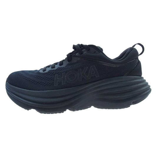HOKA ONE ONE ホカ オネオネ 1127952 W BONDI 8  BBLC ワイド ローカット スニーカー  ブラック系 24.0cm【新古品】【未使用】【中古】