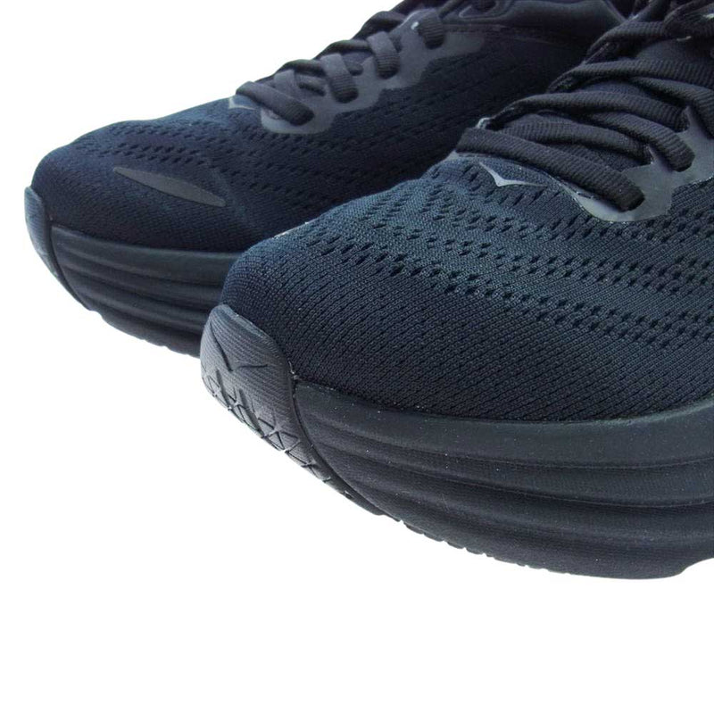 HOKA ONE ONE ホカ オネオネ 1127952 W BONDI 8  BBLC ワイド ローカット スニーカー  ブラック系 24.0cm【新古品】【未使用】【中古】