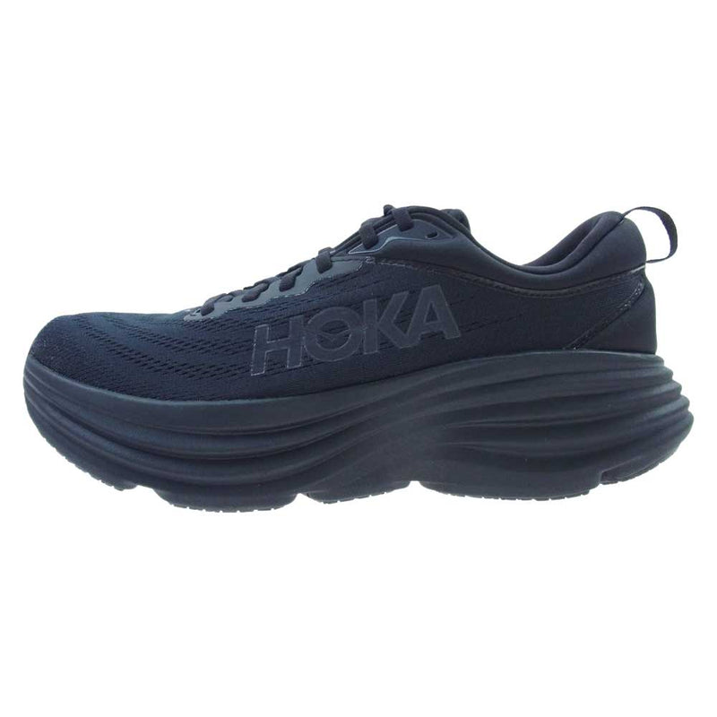 HOKA ONE ONE ホカ オネオネ 1123202 BONDI 8 BBLC ローカット スニーカー  ブラック系 27.0cm【新古品】【未使用】【中古】