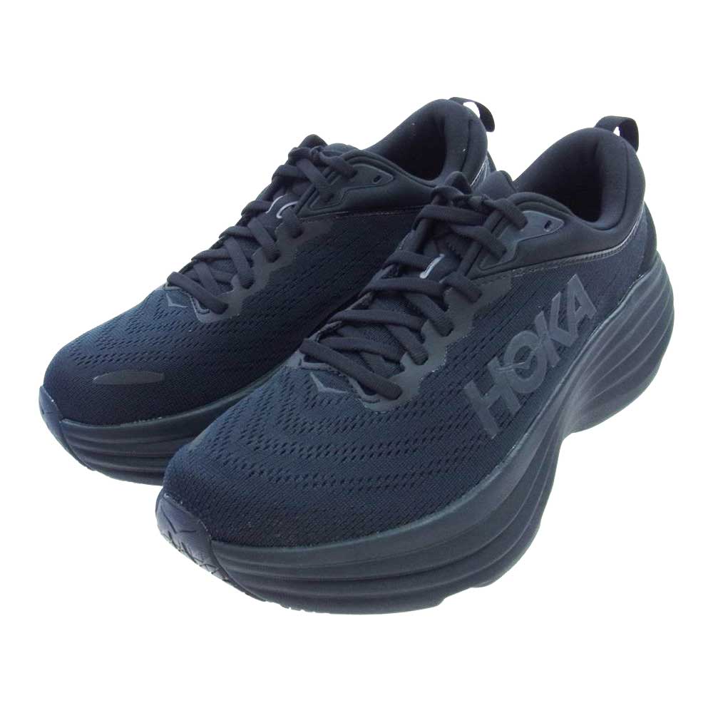 HOKA ONE ONE ホカ オネオネ 1123202 BONDI 8 BBLC ローカット スニーカー  ブラック系 27.0cm【新古品】【未使用】【中古】