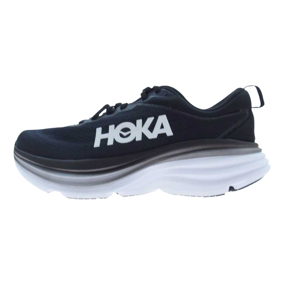 HOKA ONE ONE ホカ オネオネ 1127953 BONDI 8 WIDE ボンダイ ワイド ローカット スニーカー  ブラック系 27.0cm【新古品】【未使用】【中古】