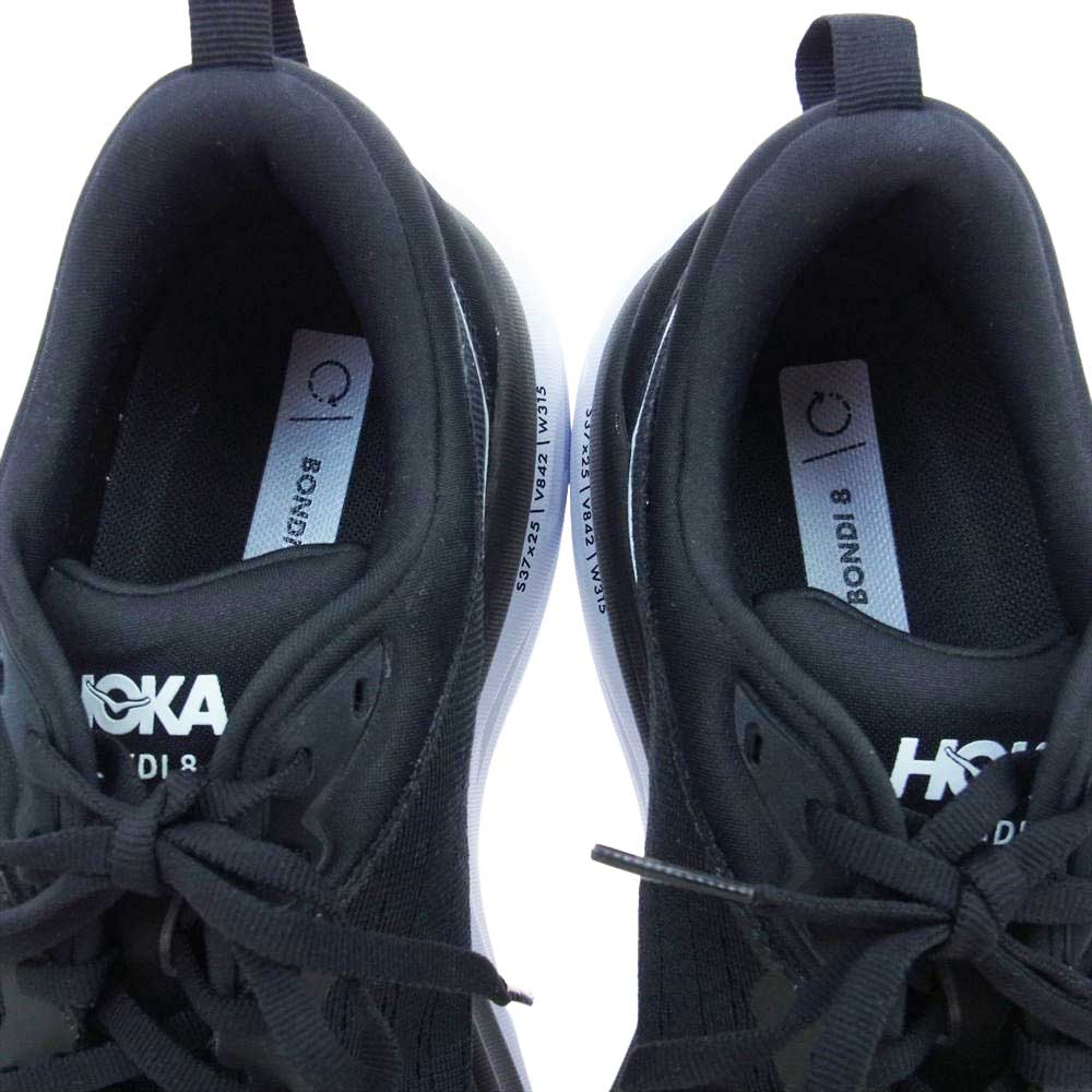 HOKA ONE ONE ホカ オネオネ 1127953 BONDI 8 WIDE ボンダイ ワイド ローカット スニーカー  ブラック系 27.0cm【新古品】【未使用】【中古】