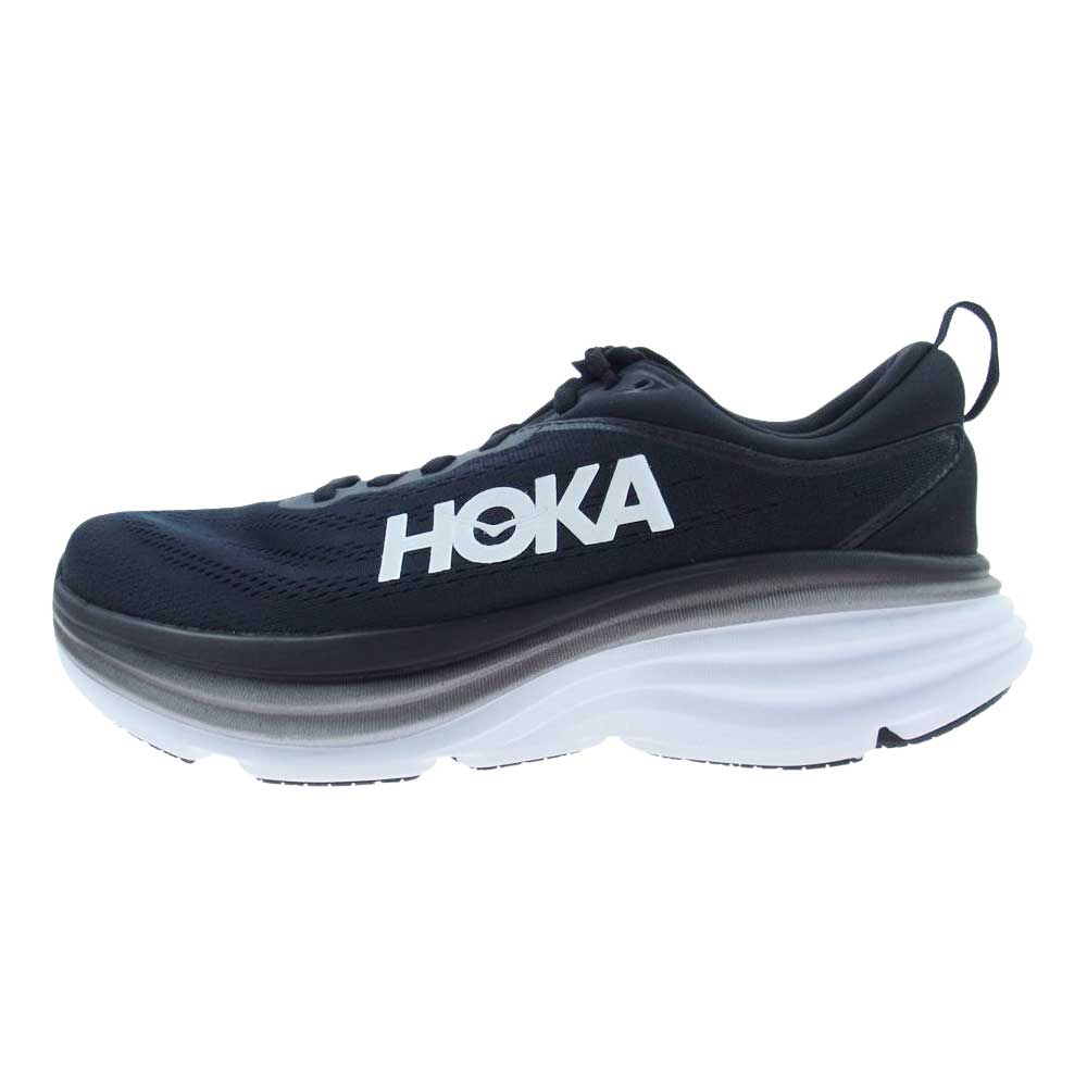 HOKA ONE ONE ホカ オネオネ 1127953 BONDI 8 WIDE ボンダイ ワイド ローカット スニーカー  ブラック系 26.5cm【新古品】【未使用】【中古】