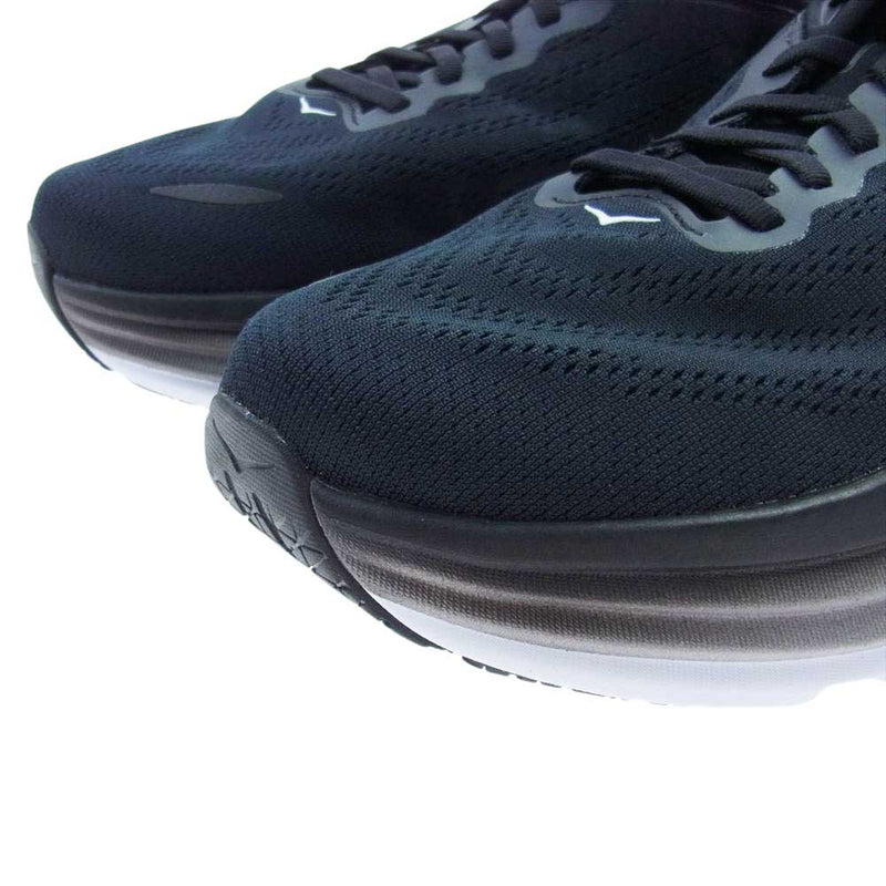 HOKA ONE ONE ホカ オネオネ 1127953 BONDI 8 WIDE ボンダイ ワイド ローカット スニーカー  ブラック系 26.5cm【新古品】【未使用】【中古】