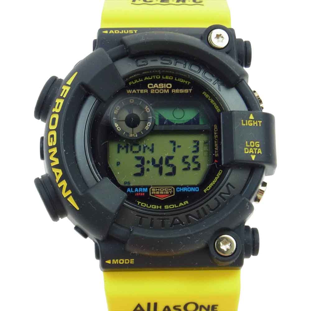 G-SHOCK ジーショック GW-8200K-9JR × アイサーチ・ジャパン MASTER OF G SEA　FROGMAN フロッグマン 腕時計 ブラック系 イエロー系【新古品】【未使用】【中古】