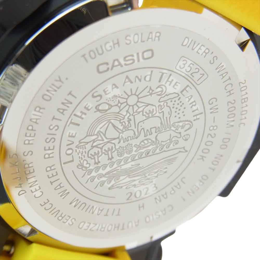 G-SHOCK ジーショック GW-8200K-9JR × アイサーチ・ジャパン MASTER OF G SEA　FROGMAN フロッグマン 腕時計 ブラック系 イエロー系【新古品】【未使用】【中古】