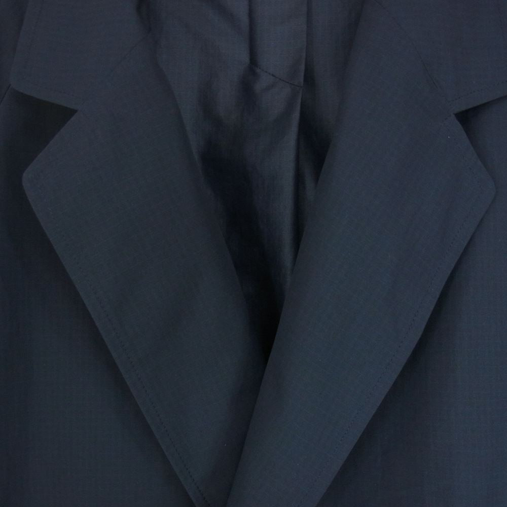 UNITED ARROWS ユナイテッドアローズ 1125-120-8242 TOKYO トウキョウ ディクロス サイドスリット ラグランスリーブ ポリエステル チェスターコート ネイビー系 L【美品】【中古】