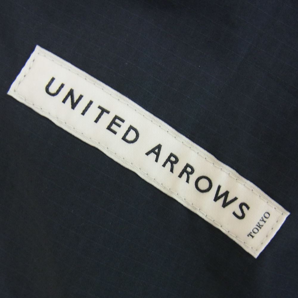 UNITED ARROWS ユナイテッドアローズ 1125-120-8242 TOKYO トウキョウ ディクロス サイドスリット ラグランスリーブ ポリエステル チェスターコート ネイビー系 L【美品】【中古】