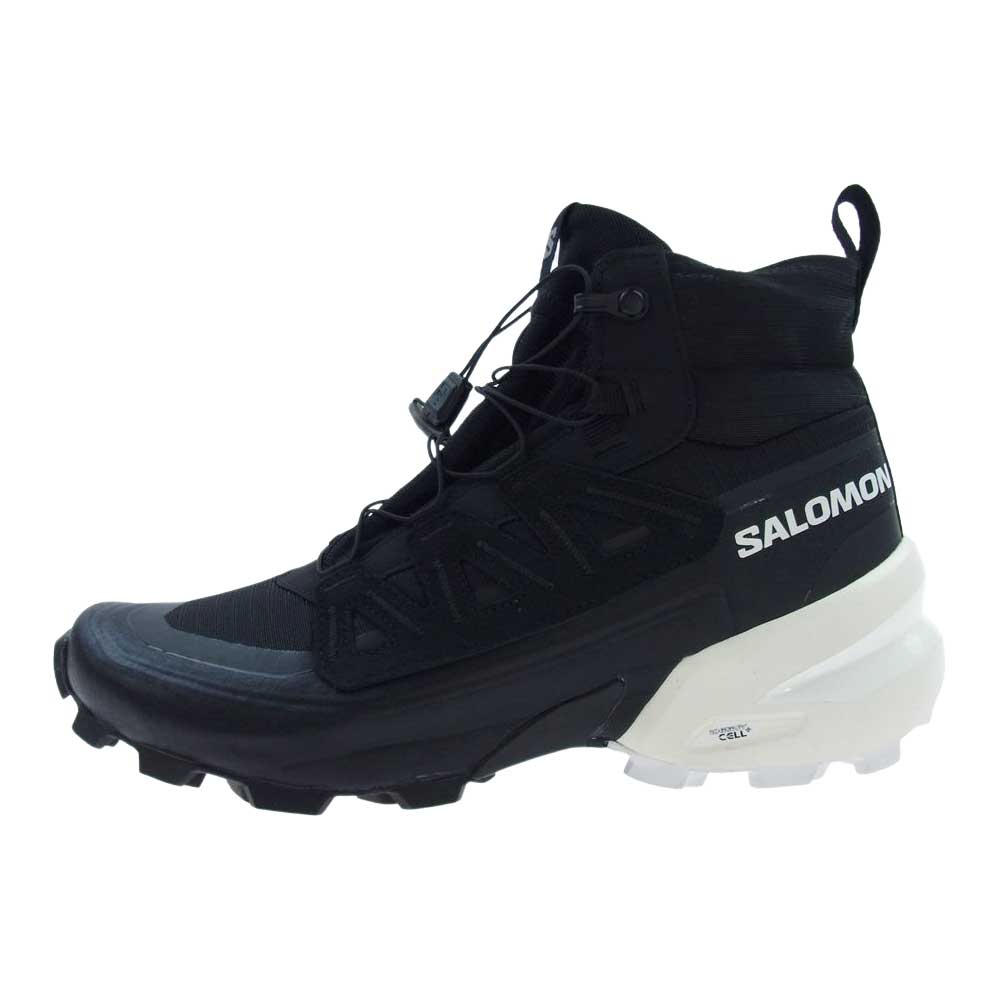 MAISON MARGIELA メゾンマルジェラ MM6 エムエムシックス SALOMON サロモン S66WS0079 L4716990031 CROSS HIGH クロス ハイ スニーカー ブラック系 27.5cm【美品】【中古】