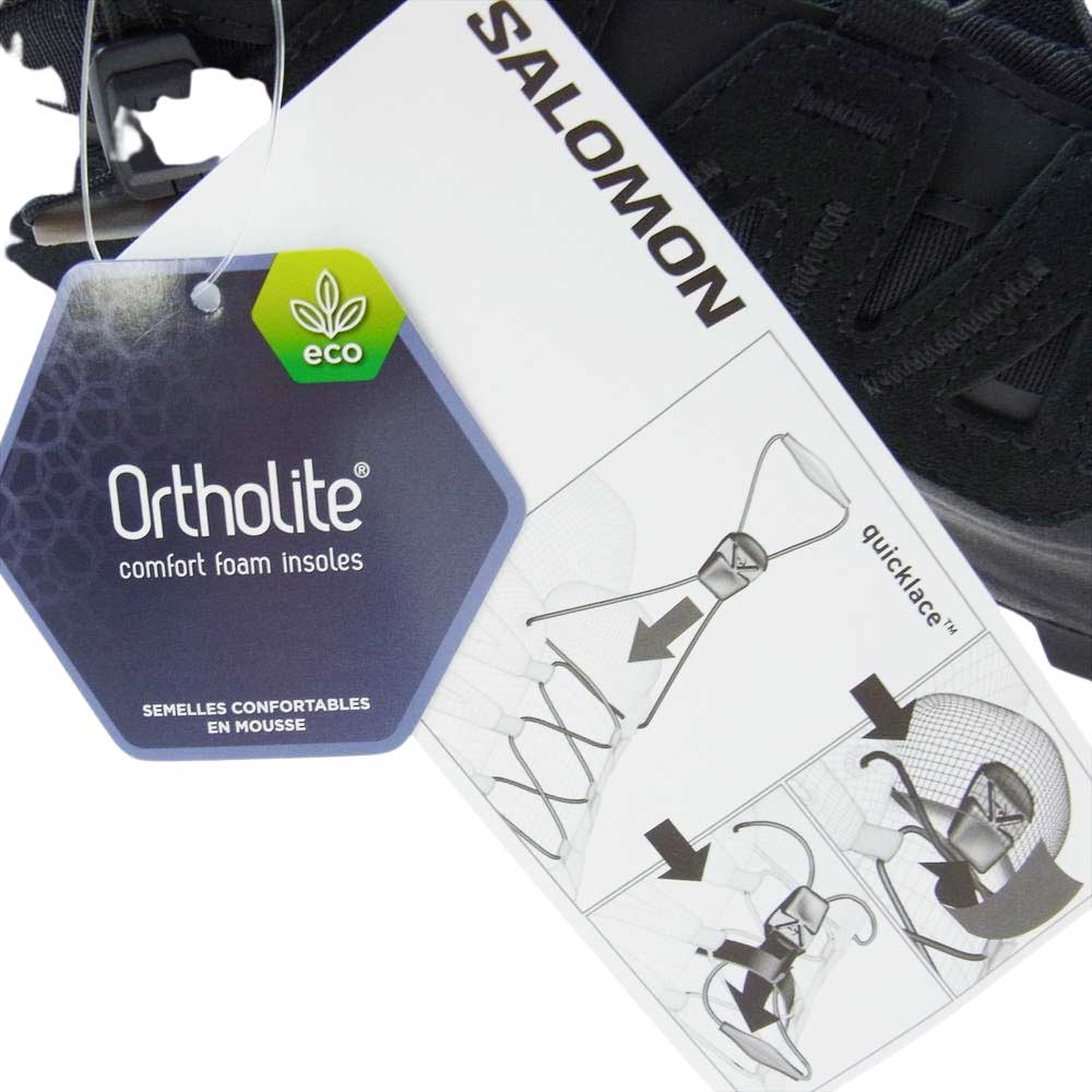 MAISON MARGIELA メゾンマルジェラ MM6 エムエムシックス SALOMON サロモン S66WS0079 L4716990031 CROSS HIGH クロス ハイ スニーカー ブラック系 27.5cm【美品】【中古】