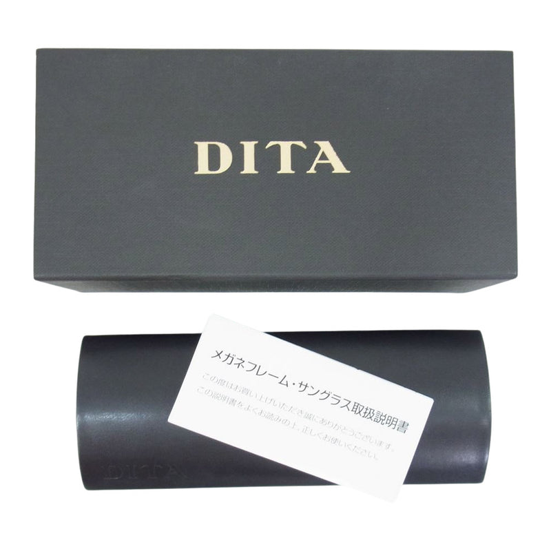 DITA ディータ DRX-2007B プラスティックフレーム ウェリントン 眼鏡 メガネ ブラウン系【中古】