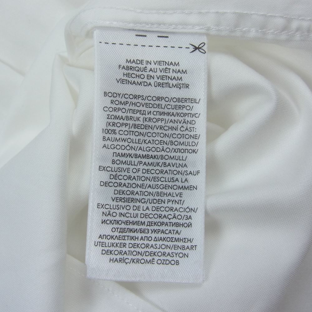 RALPH LAUREN ラルフローレン SLIM FIT スリムフィット 長袖 シャツ 刺繍 ホワイト系 15【中古】