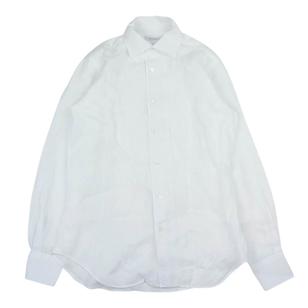 アルコディオ C-APE 02101 10 APERTO フレンチリネン 長袖 シャツ ホワイト系【中古】