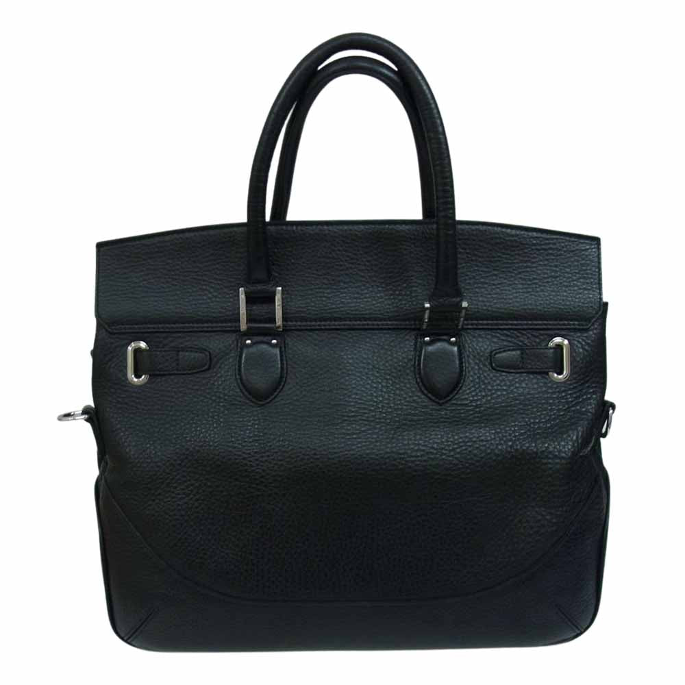 PELLE MORBIDA ペッレモルビダ PMO-MB026 Maiden Voyage メイデンヴォヤージュ レザー 被せ付 ボストン バッグ ブラック系【中古】