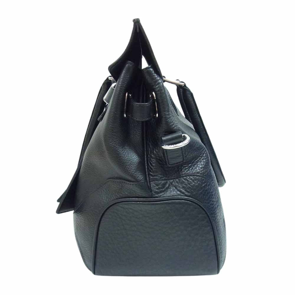 PELLE MORBIDA ペッレモルビダ PMO-MB026 Maiden Voyage メイデンヴォヤージュ レザー 被せ付 ボストン バッグ ブラック系【中古】