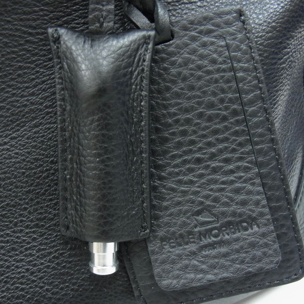 PELLE MORBIDA ペッレモルビダ PMO-MB026 Maiden Voyage メイデンヴォヤージュ レザー 被せ付 ボストン バッグ ブラック系【中古】